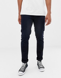 Черно-синие суженные книзу джинсы Nudie Jeans Co - Синий