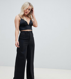 Черные широкие брюки Missguided Petite - Черный