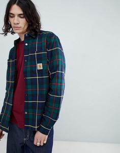 Куртка-рубашка в клетку Carhartt WIP Raynor - Темно-синий