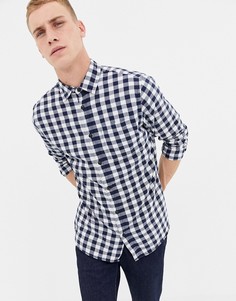 Приталенная рубашка в клетку Jack & Jones Originals - Темно-синий