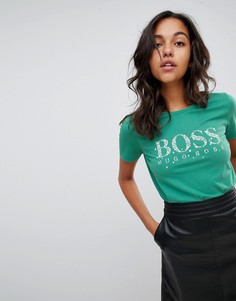 Футболка с логотипом Boss Casual - Зеленый