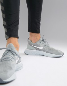 Nike Running Epic React Flyknit trainers in grey aq0067-002 - Серый