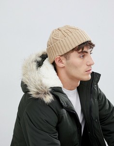 Бежевая шапка-бини в рыбацком стиле ASOS DESIGN - Рыжий