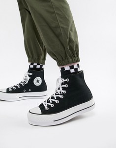Черные высокие кеды на платформе Converse Chuck Taylor All Star - Черный