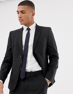 Темно-серый приталенный пиджак ASOS DESIGN - Серый