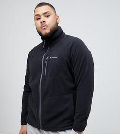 Черный флисовый топ на молнии Columbia Plus Size Fast Trek II - Черный