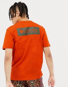 Оранжевая футболка с принтом на спине Columbia North Cascades - Оранжевый