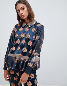 Топ с леопардовым принтом Maison Scotch - Мульти
