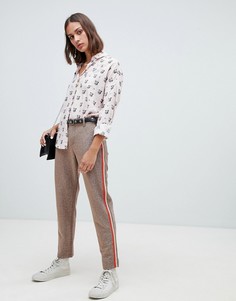 Строгие брюки с блестками Maison Scotch - Золотой