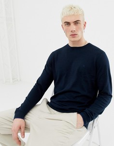 Джемпер с круглым вырезом Calvin Klein Saul - Темно-синий