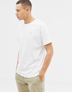 Белая oversize-футболка Farah Frankie - Белый