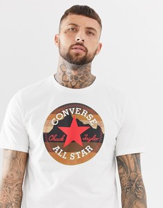 Белая футболка с логотипом Converse Chuck 10009064-A01 - Белый