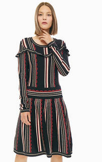 Платье из вискозы с расклешенной юбкой Silvian Heach