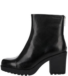 Черные ботильоны из гладкой кожи Grace Vagabond