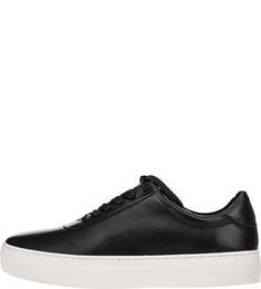 Кожаные кеды черного цвета Steve Vagabond