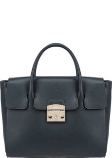 Кожаная сумка с откидным клапаном Metropolis Furla