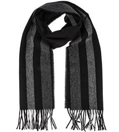 Двухцветный шарф из шерсти Fred Perry