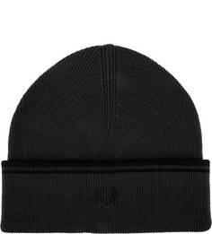 Шерстяная шапка мелкой вязки с отворотом Fred Perry