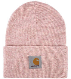 Шапка мелкой вязки с нашивкой Carhartt WIP