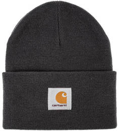 Шапка мелкой вязки с нашивкой Carhartt WIP