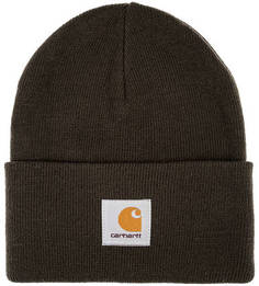 Шапка мелкой вязки с нашивкой Carhartt WIP