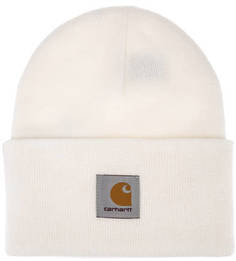Шапка мелкой вязки с нашивкой Carhartt WIP
