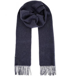 Шарф синего цвета из шерсти Barbour