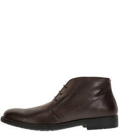 Коричневые кожаные ботинки дезерты Geox