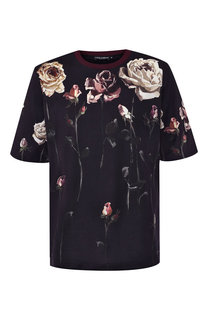 Хлопковая футболка с принтом Dolce & Gabbana