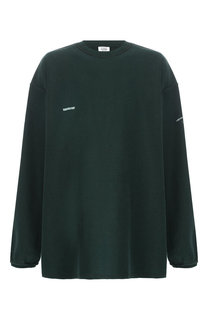 Хлопковый лонгслив с нашивкой Vetements