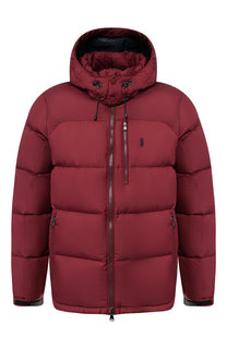 Стеганый пуховик на молнии с капюшоном Polo Ralph Lauren