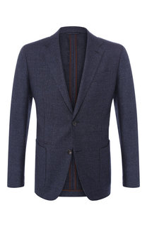 Однобортный шерстяной пиджак Ermenegildo Zegna