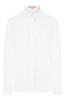 Однотонная блуза из хлопка Michael Kors Collection