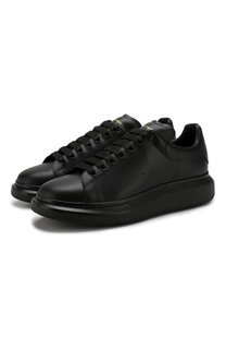 Кожаные кеды на шнуровке Alexander McQueen