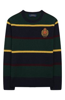 Шерстяной пуловер с вышивкой Polo Ralph Lauren