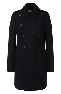 Двубортное пальто из шерсти Dries Van Noten