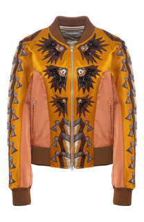 Бомбер на молнии с декоративной отделкой Dries Van Noten