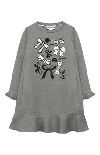 Хлопковое платье с оборкой Simonetta