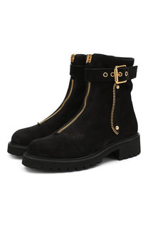 Замшевые ботинки с внутренней отделкой из овчины Giuseppe Zanotti Design