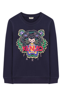 Хлопковый свитшот с вышивкой Kenzo