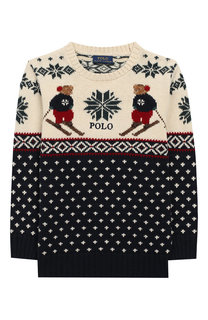 Пуловер из смеси хлопка и шерсти Polo Ralph Lauren