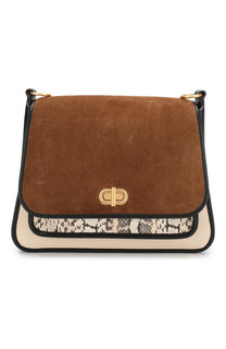 Сумка Bennet small с отделкой из кожи змеи Tory Burch