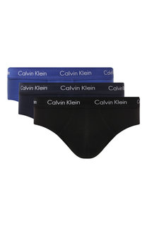 Комплект из трех хлопковых брифов с широкой резинкой Calvin Klein Underwear