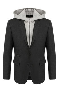 Однобортный пиджак с декоративной отделкой Philipp Plein