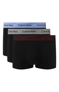 Комплект из трех хлопковых боксеров с широкой резинкой Calvin Klein Underwear