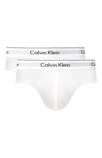 Комплект из двух хлопковых брифов с широкой резинкой Calvin Klein Underwear