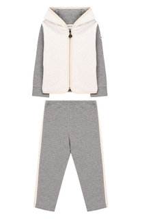 Костюм из кардигана и брюк Moncler Enfant