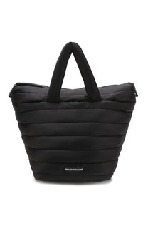 Стеганая сумка из текстиля Emporio Armani