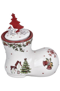 Ваза с крышкой DUE ESSE CHRISTMAS