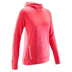 Женская Фуфайка С Длинными Рукавами И Капюшоном Для Бега Run Warm Kalenji